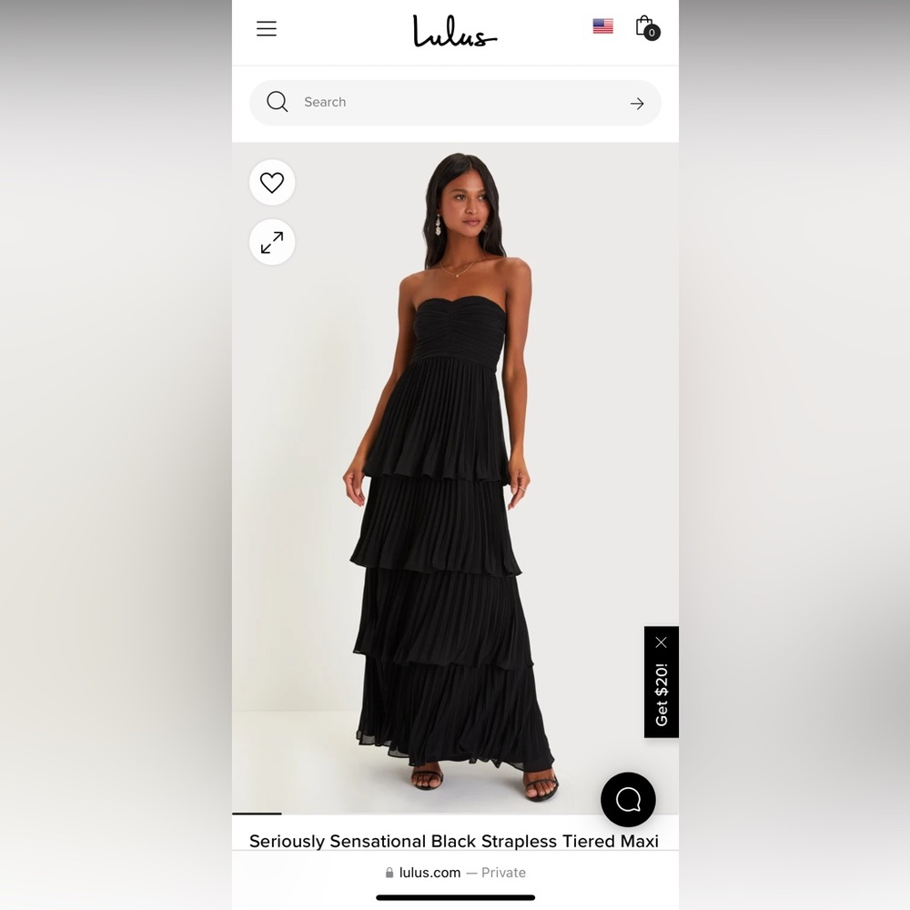 Seriously Sensational Black Strapless Tiered Maxi Dress